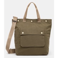 βαμβακερό σακίδιο πλάτης barbour barbour transport 3 way tote/backpack bag χρώμα: πράσινο, uba0740 1