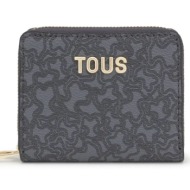 πορτοφόλι tous kaos mini lines χρώμα: γκρι, 2002184148 συνθετικό ύφασμα, υφαντικό υλικό