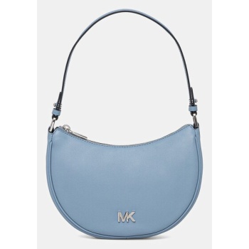δερμάτινη τσάντα michael michael kors χρώμα μπλε