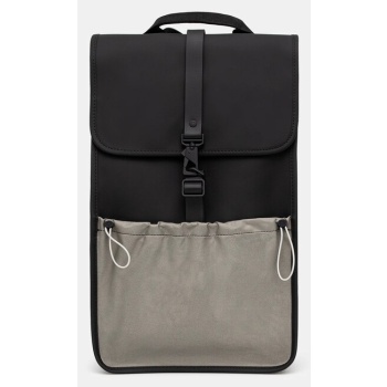 σακίδιο πλάτης rains mix backpack w3 χρώμα μαύρο, 13590.01