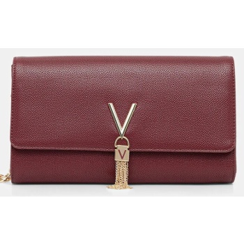 τσάντα valentino bags χρώμα μαύρο, vbs1r401g κύριο υλικό