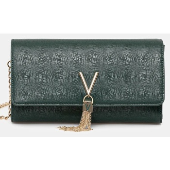 τσάντα valentino bags χρώμα μαύρο, vbs1r401g κύριο υλικό