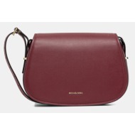 δερμάτινη τσάντα michael michael kors χρώμα: καφέ, 30r5gl0m2l 100% δέρμα βοοειδών