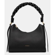 τσάντα coccinelle χρώμα: μπεζ, e1 m50 13 03 01 φυσικό δέρμα