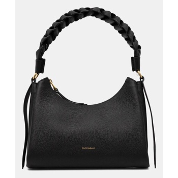 τσάντα coccinelle χρώμα μπεζ, e1 m50 13 03 01 φυσικό δέρμα