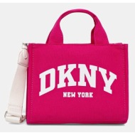 τσάντα dkny χρώμα μπλε ...