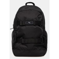 σακίδιο πλάτης puma χρώμα: μαύρο, 91320 100% πολυεστέρας