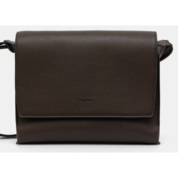 σακίδιο calvin klein χρώμα μαύρο, lv04d3034g κύριο υλικό