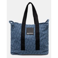 τσάντα karl lagerfeld jeans χρώμα: μπλε, a2w50005 κύριο υλικό: 100% βαμβάκι
φόδρα: 100% πολυεστέρας