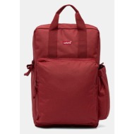 σακίδιο πλάτης levi`s χρώμα: κόκκινο, d7572-0018 κύριο υλικό: 100% πολυεστέρας