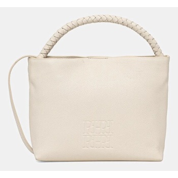 δερμάτινη τσάντα pedro del hierro χρώμα μπεζ, 1119573