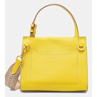 δερμάτινη τσάντα gianni chiarini nicole χρώμα: κίτρινο, bs.11335.tkl.naetn : φυσικό δέρμα