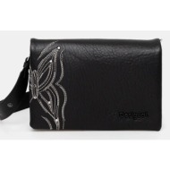 τσάντα desigual goodall dortmund flap χρώμα: μαύρο, 25saxp84 κύριο υλικό: 100% πολυουρεθάνη
φόδρα: 1