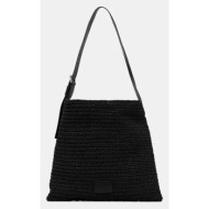 τσάντα allsaints asha χρώμα: μαύρο, w249xc κύριο υλικό: 100% χαρτί άχυρο
πρόσθετο υλικό: 100% δέρμα 