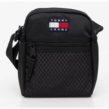 σακίδιο tommy jeans χρώμα μαύρο, am0am13397 κύριο υλικό