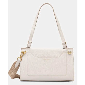 δερμάτινη τσάντα gianni chiarini nicole χρώμα μπεζ