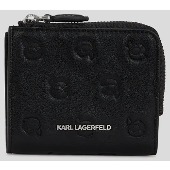 πορτοφόλι karl lagerfeld χρώμα μαύρο, a3w32007 100%