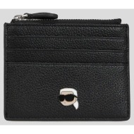 πορτοφόλι karl lagerfeld χρώμα: μαύρο, a3w32008 100% πολυουρεθάνη