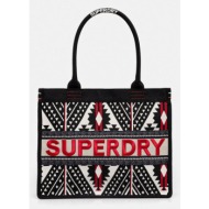 τσάντα superdry χρώμα ...