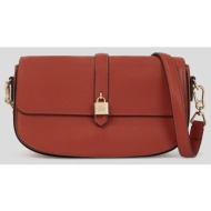 δερμάτινη τσάντα karl lagerfeld χρώμα: κόκκινο, a3w30152 100% δέρμα βοοειδών