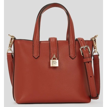 δερμάτινη τσάντα karl lagerfeld χρώμα κόκκινο, a3w30151