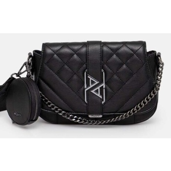 τσάντα aldo gameth χρώμα μαύρο, 13827297 κύριο υλικό 100%