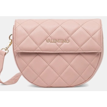 τσάντα valentino bags χρώμα καφέ, vbs3xj02mat ζώνη 100%