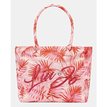 τσάντα liu jo χρώμα ροζ, va5211.t7114 100% πολυεστέρας