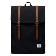 σακίδιο πλάτης herschel survey backpack χρώμα: μαύρο 100% πολυεστέρας