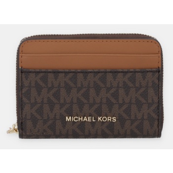 πορτοφόλι michael michael kors χρώμα καφέ, 32t4gj6z5b 89%