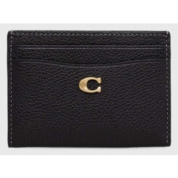 δερμάτινη θήκη για κάρτες coach essential card case χρώμα