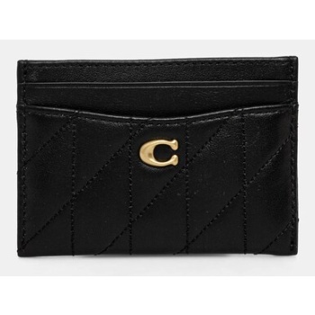 δερμάτινη θήκη για κάρτες coach essential card case χρώμα