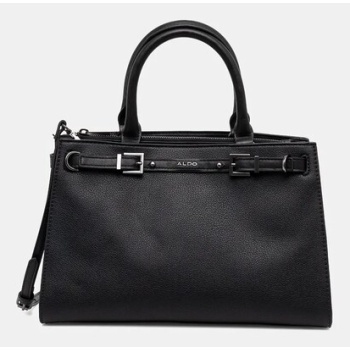 τσάντα aldo elizabelle χρώμα μαύρο, 13863658 κύριο υλικό
