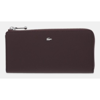 πορτοφόλι lacoste χρώμα μαύρο, nf4765dz pvc