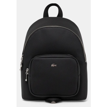 σακίδιο πλάτης lacoste χρώμα μαύρο, nf4759dz κύριο υλικό