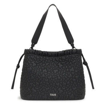 τσάντα tous puffy bear χρώμα μαύρο, 2002187051 συνθετικό