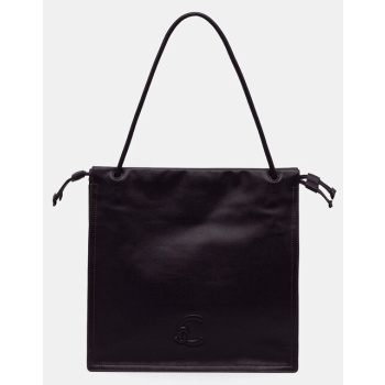 δερμάτινη τσάντα coccinelle χρώμα μαύρο, e1 ss5 11 01 01