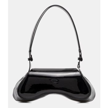 τσάντα diesel play play crossbody cross body χρώμα ροζ