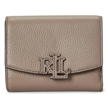 δερμάτινο πορτοφόλι lauren ralph lauren χρώμα μαύρο