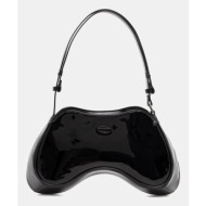 τσάντα diesel play play shoulder cross bodyb χρώμα: μαύρο, x10201.p6255 100% πολυουρεθάνη