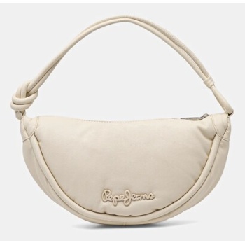 τσάντα pepe jeans nadine softy χρώμα μπεζ, pl031624 κύριο