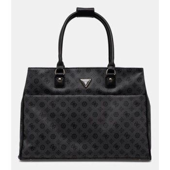 τσάντα guess χρώμα γκρι, twhp74 52919 κύριο υλικό 100%