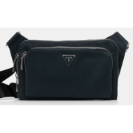 τσάντα φάκελος guess milano χρώμα: μαύρο, hmmisa p5214 δερμάτινη απομίμηση