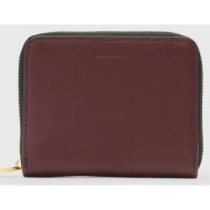 δερμάτινο πορτοφόλι allsaints lena hex χρώμα: μαύρο, w130xc κύριο υλικό: 100% φυσικό δέρμα
φόδρα: 10