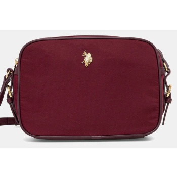 τσάντα u.s. polo assn. houston χρώμα μπεζ, beuhu6381wzc