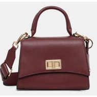 δερμάτινη τσάντα geox ciclaminia χρώμα: καφέ, d45k5a 00043 κύριο υλικό: 100% δέρμα βοοειδών
φόδρα: 9