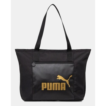 τσάντα puma χρώμα μαύρο, 91294 υφαντικό υλικό