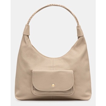 τσάντα answear.lab χρώμα μπεζ 100% πολυουρεθάνη