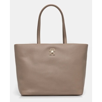 τσάντα tommy hilfiger χρώμα καφέ, aw0aw17528 51%