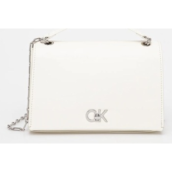 τσάντα calvin klein χρώμα άσπρο, lv04f3104g 51%